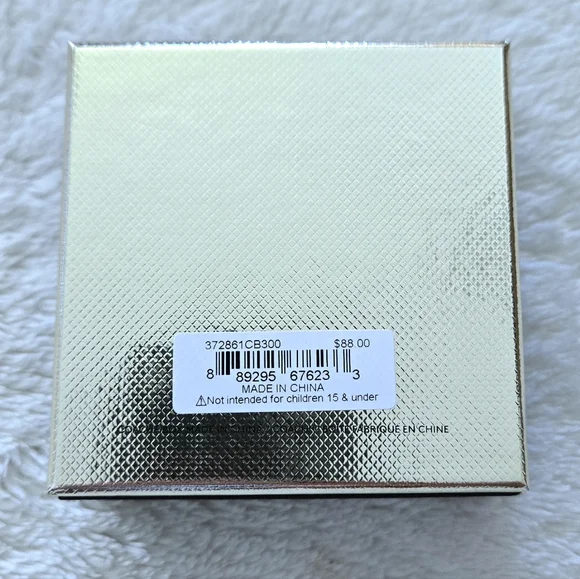 Coach Raised Gold💛 Slider Disc💿 Pendant Necklace - NIB - Picture 16 of 16